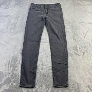 Just Black Jeans Womens 26 Gray Skinny Stretch Denim‎ Made in USA Style JWBP01